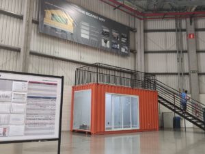 Leia mais sobre o artigo Container Stand de Vendas 20 pés / Container escritório / Container sala de reunião Scania Latin América